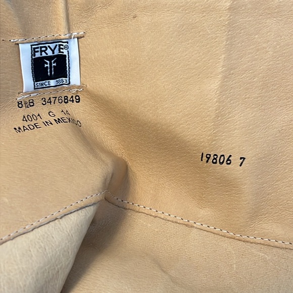 Frye Phillip Harness Tall Leather Riding Boots Gray 3476849 Womens Size 8.5 B - Picture 16 of 16